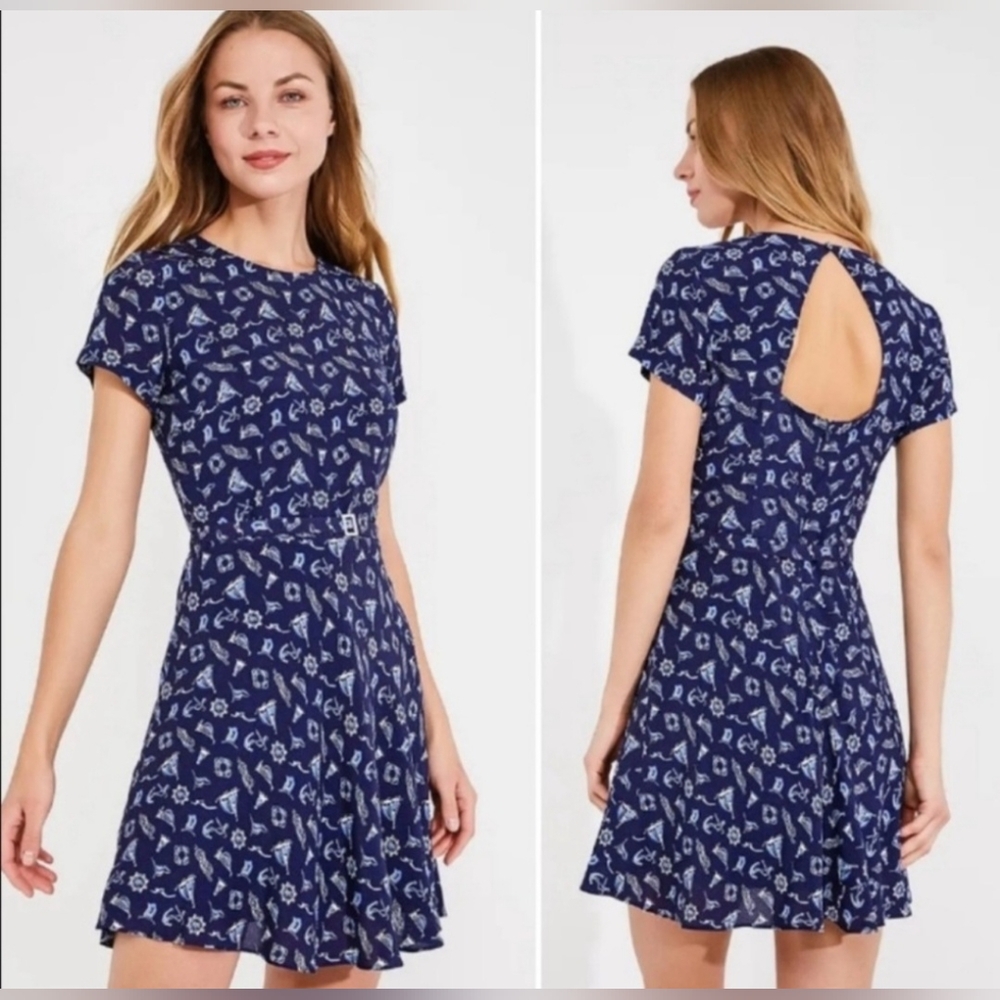 Polo x Ralph‎ Lauren Navy Nautical Mini Dress Size 8